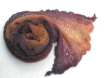 Load image into Gallery viewer, The Gossamer Scarf- Oranges Browns Yellows