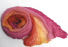 Load image into Gallery viewer, The Gossamer Scarf- Oranges Browns Yellows
