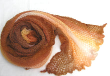 Load image into Gallery viewer, The Gossamer Scarf- Oranges Browns Yellows