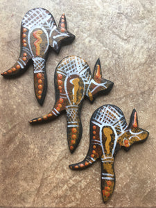 Brooch - Hand Painted Kangaroo