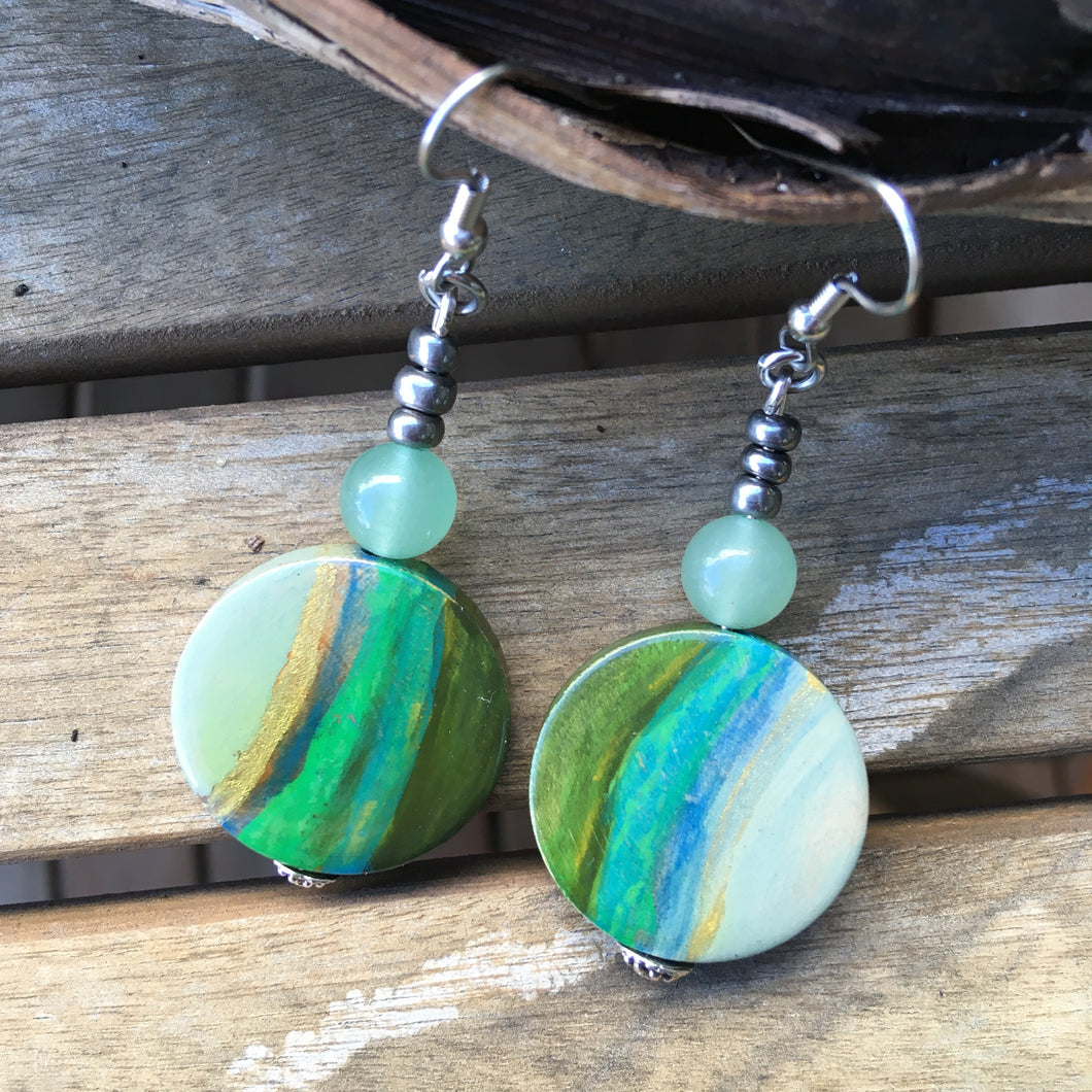 Earrings- Serene Greens