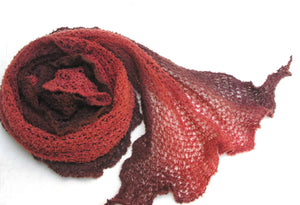 The Gossamer Scarf- Oranges Browns Yellows