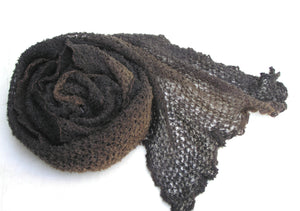 The Gossamer Scarf- Oranges Browns Yellows