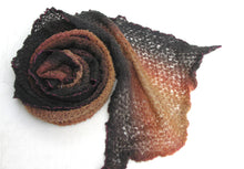 Load image into Gallery viewer, The Gossamer Scarf- Oranges Browns Yellows
