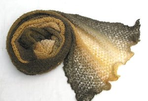 The Gossamer Scarf- Oranges Browns Yellows