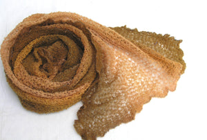 The Gossamer Scarf- Oranges Browns Yellows